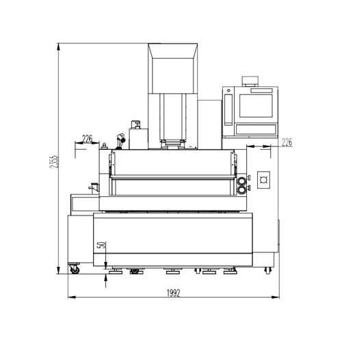 ADI450 CNC EDM Machine With High Performance For Hard Alloy Layout