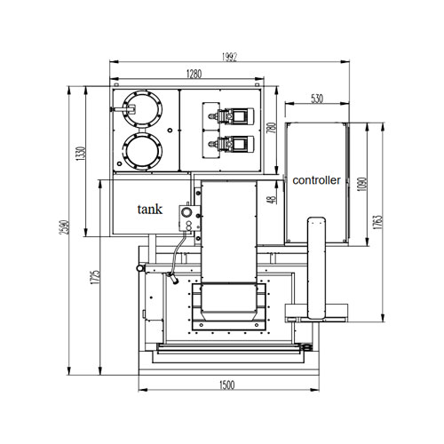 ADI450 CNC EDM Machine With High Performance For Hard Alloy Layout
