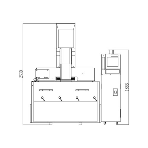 ADI500 CNC EDM Machine For Automobile Injection Molds layout