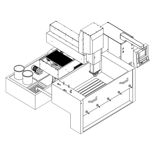 ADI800 CNC EDM Machine With Big Molds Layout