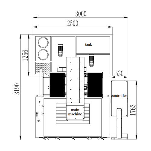 ADI800 CNC EDM Machine With Big Molds Layout