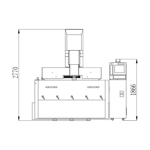 ADI800 CNC EDM Machine With Big Molds Layout