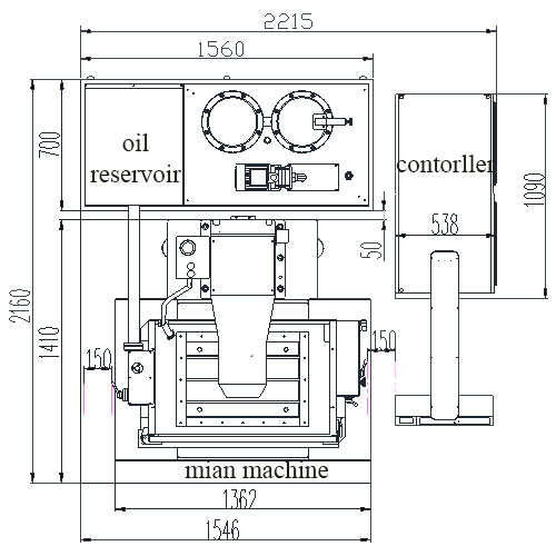 A30 CNC Die Sinking EDM Machine For Electronic Connector Molding Layout