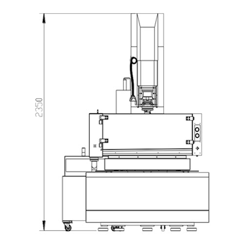 A45 CNC Die Sinking EDM Machine With Solid Carbide Circuits Layout