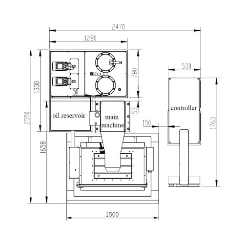 A45 CNC Die Sinking EDM Machine With Solid Carbide Circuits Layout