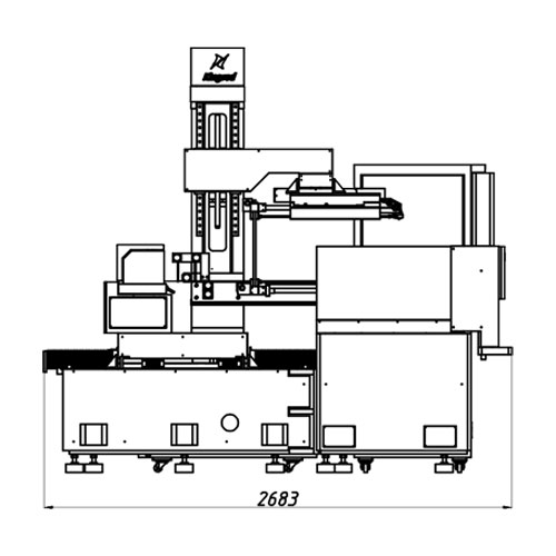 KD1000W CNC EDM Wire Cut Machine X×Y=800×1000mm Layout