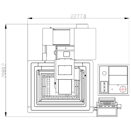 KD500GL CNC Wire Cut EDM Machine X×Y=400×500mm Layout