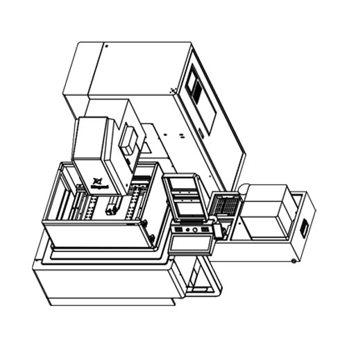 KD500ZL-A CNC EDM Wire Cut Machine X×Y=400×500mm Layout