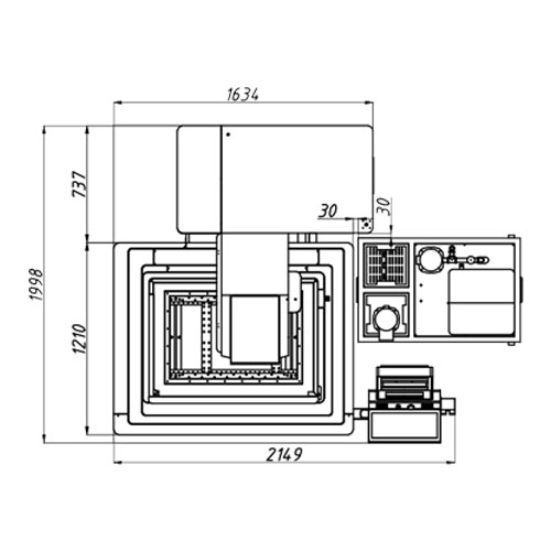 KD500ZL-A CNC EDM Wire Cut Machine X×Y=400×500mm Layout