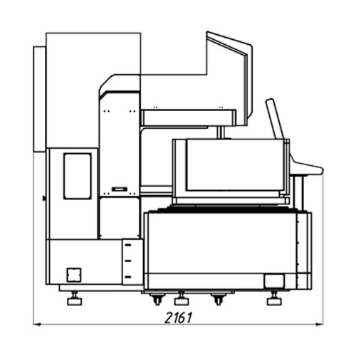 KD630GL CNC Wire Cut EDM Machine X×Y=500×630mm Layout