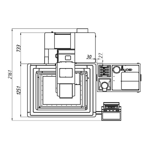 KD630GL CNC Wire Cut EDM Machine X×Y=500×630mm Layout