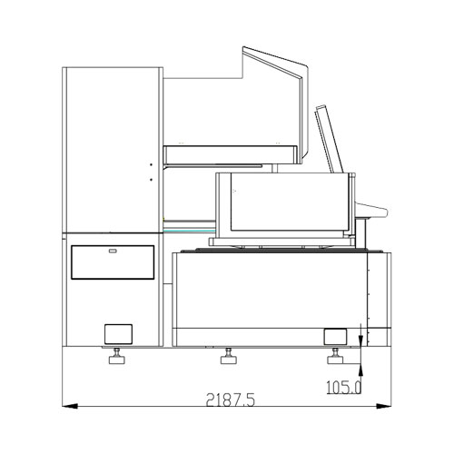 KD700ZL-A CNC EDM Wire Cut Machine X×Y=550×700mm Layout