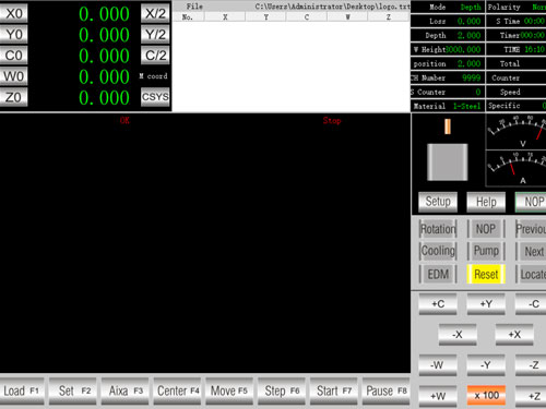 CNC EDM Drilling Machine Software