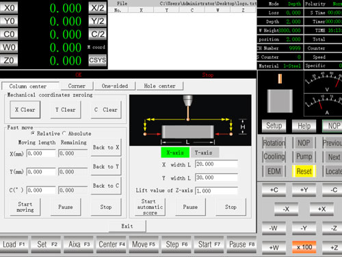 CNC EDM Drilling Machine Software